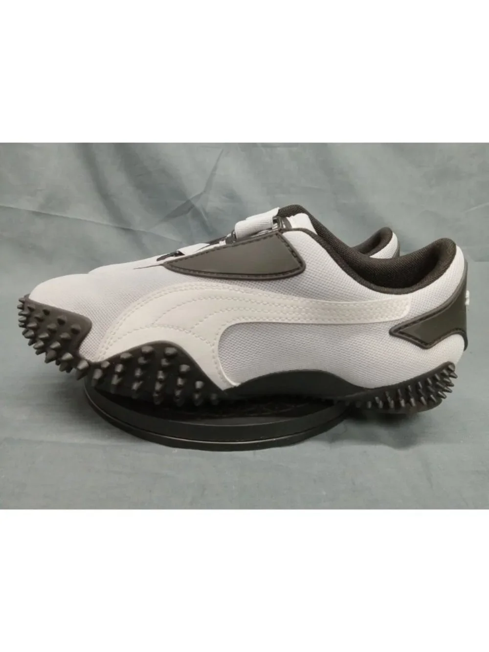 Puma Mostro OG Jr Sneaker Hook & Loop Silver White Boys Size 6 (GS) NEW NO BOX!